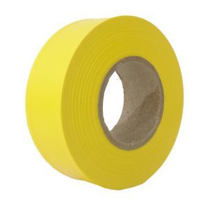 Yellow Plastic Style Flagging Tape