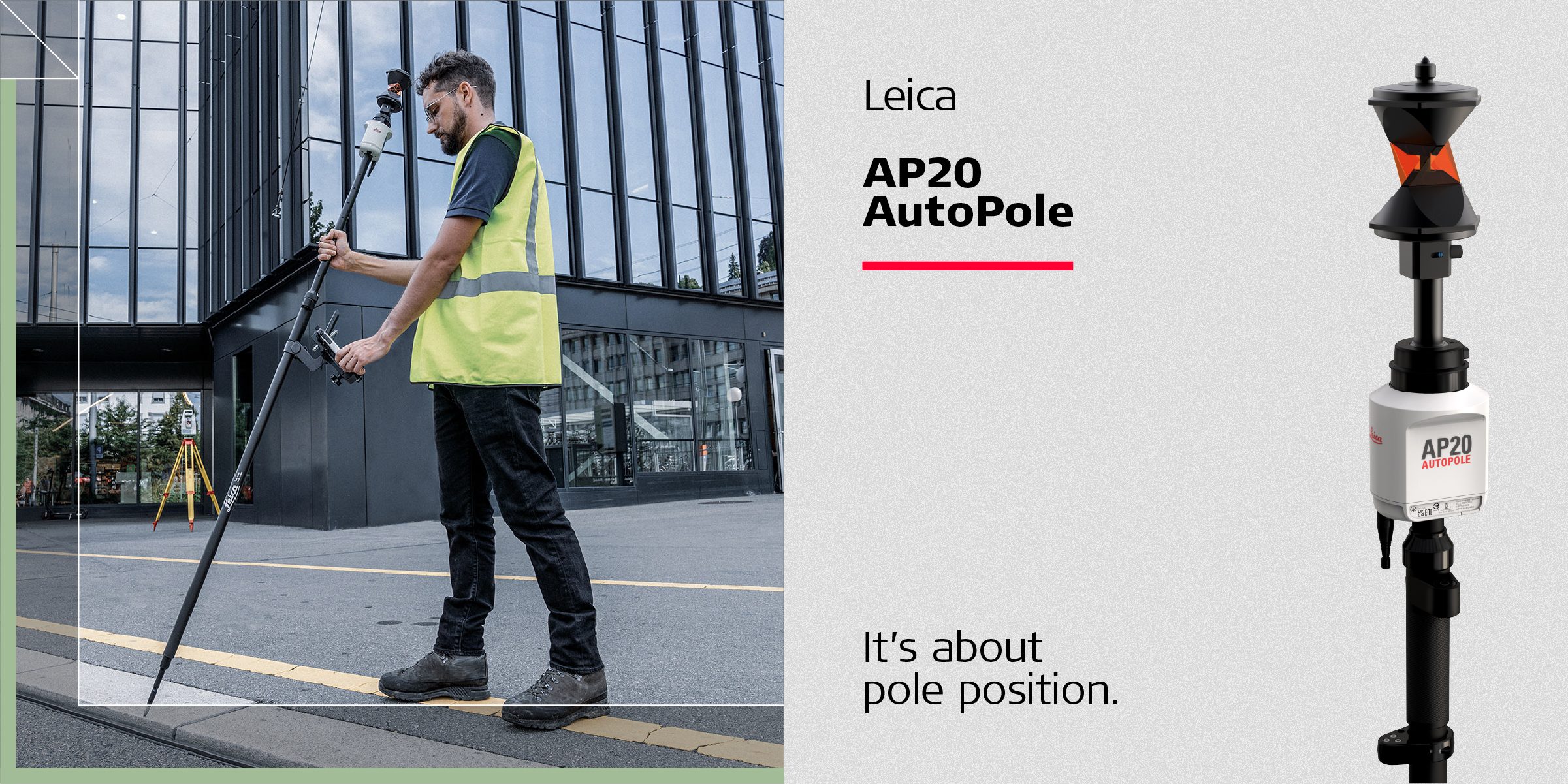 Leica AP20 AutoPole - Tripods, Poles & Staffs - Global Survey