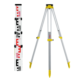 Leica Rugby Laser Tripod and Staff Package